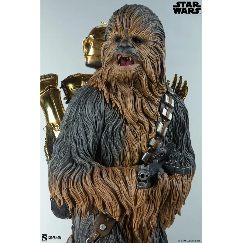 Star Wars Chewbacca and C-3PO - Sideshow Collectibles Figures