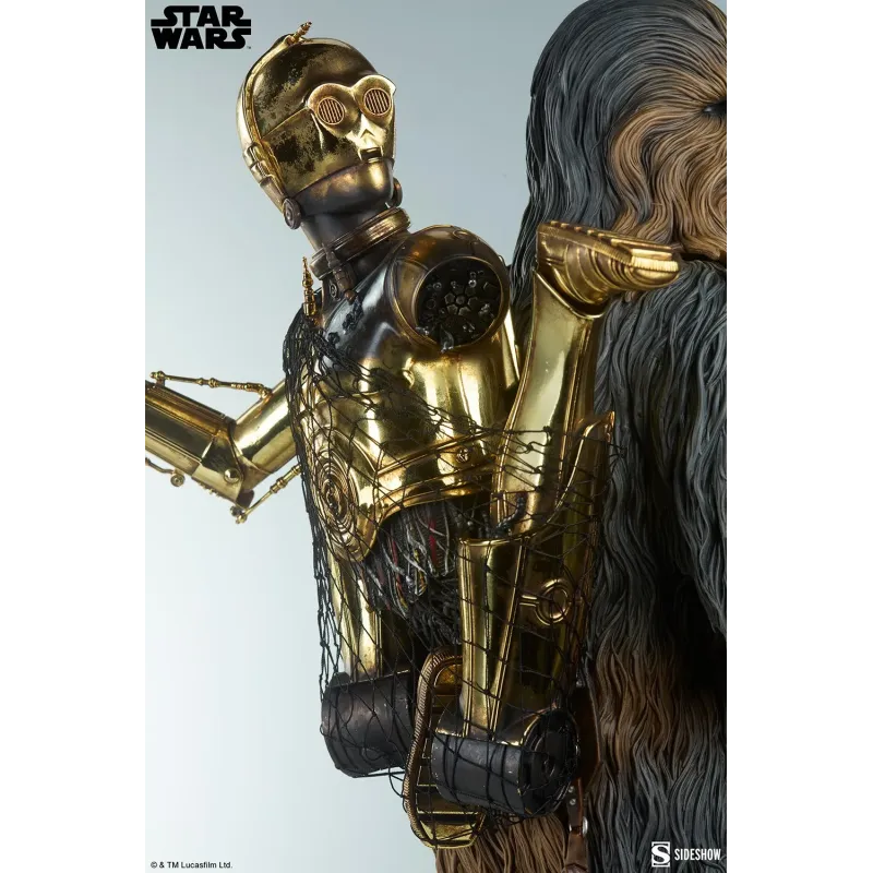 Star Wars Chewbacca and C-3PO - Sideshow Collectibles Figures