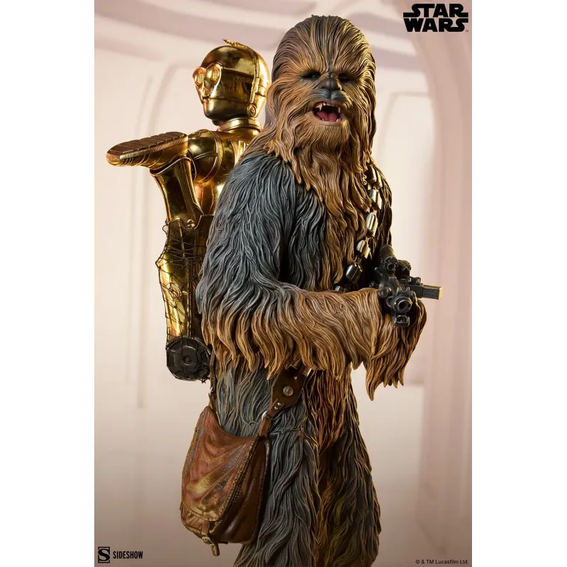 Star Wars Chewbacca and C-3PO - Sideshow Collectibles Figures