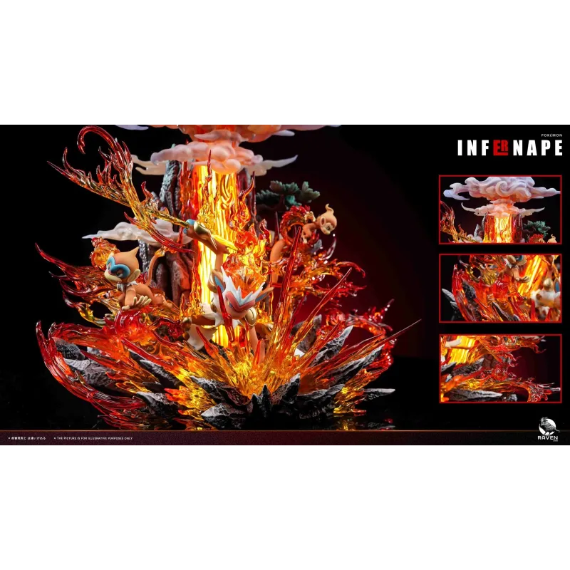Pokémon Chimchar Monferno Infernape Raven Studio - Compra