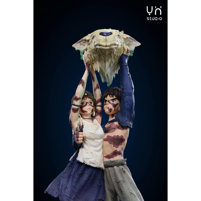 Mononoke Hime San & Ashitaka & Forest Spirit YH Studio - Buy Now
