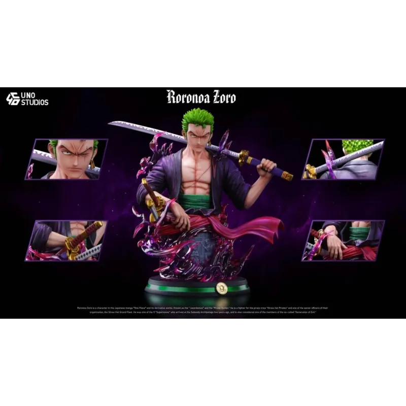 One Piece Zoro Bust V2 UNO Studio - Compra Ahora