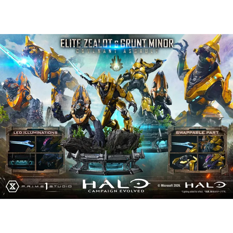 Halo: Campaign Evolved Elite Zealot X Grunt Minor Prime 1 Studio