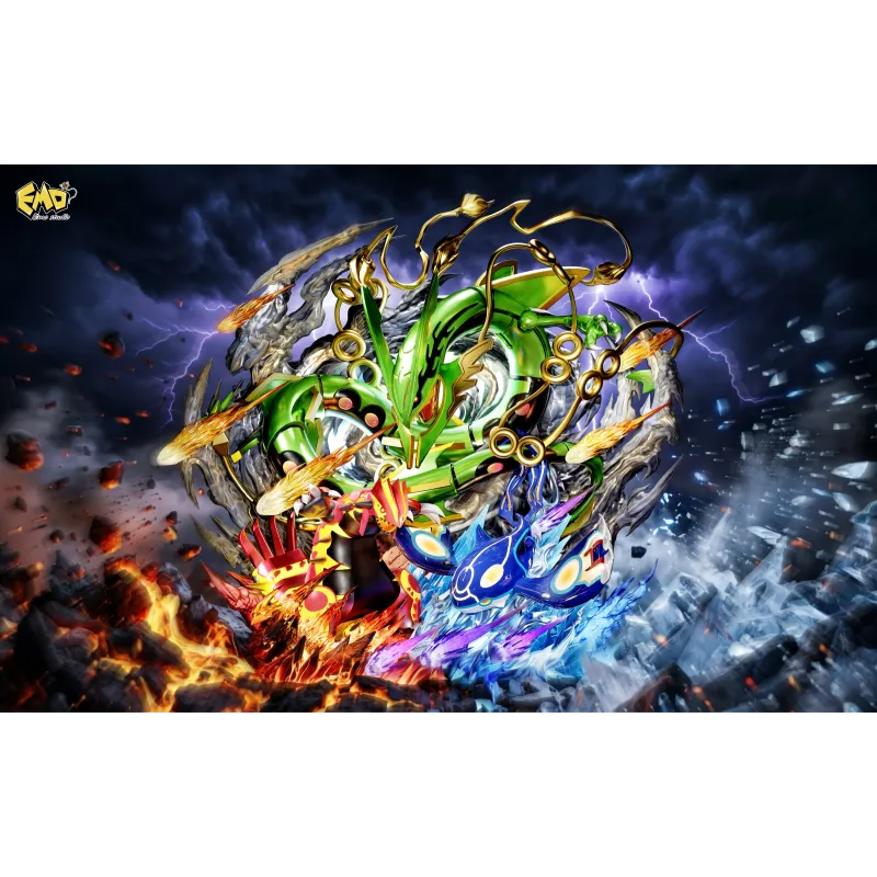 Pokemon Mega Rayquaza x Groudon x Kyogre EMO Studio - Buy Now