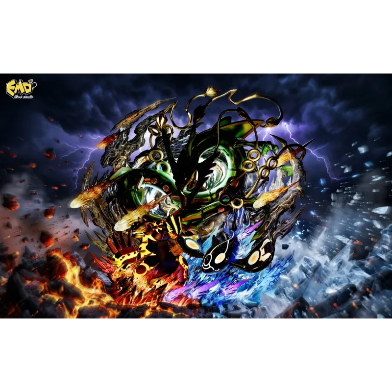 Pokemon Mega Rayquaza x Groudon x Kyogre EMO Studio - Buy Now