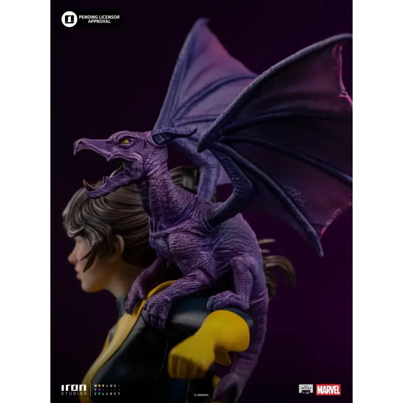 Marvel X-Men Comics Kitty Pryde & Lockheed Iron Studios - Buy Now