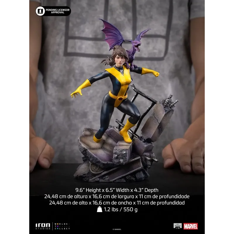 Marvel X-Men Comics Kitty Pryde & Lockheed Iron Studios - Buy Now